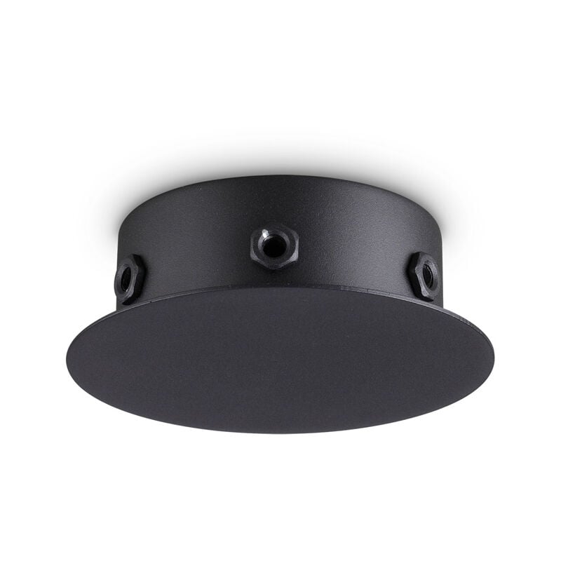 foto del prodotto ideal lux rosone magnetico all in metallo nero 6 luci