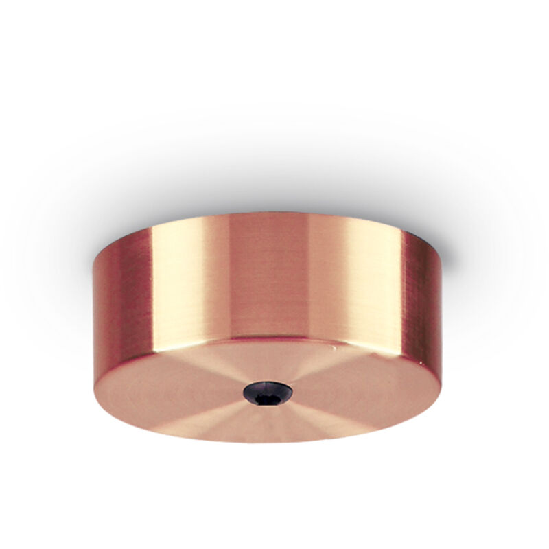 foto del prodotto ideal lux rosone magnetico all in metallo rame 1 luce