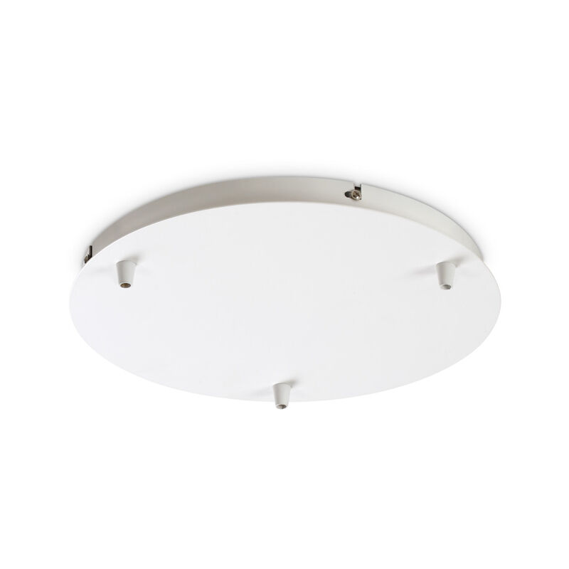 foto del prodotto ideal lux rosone standard all in metallo bianco 3 luci