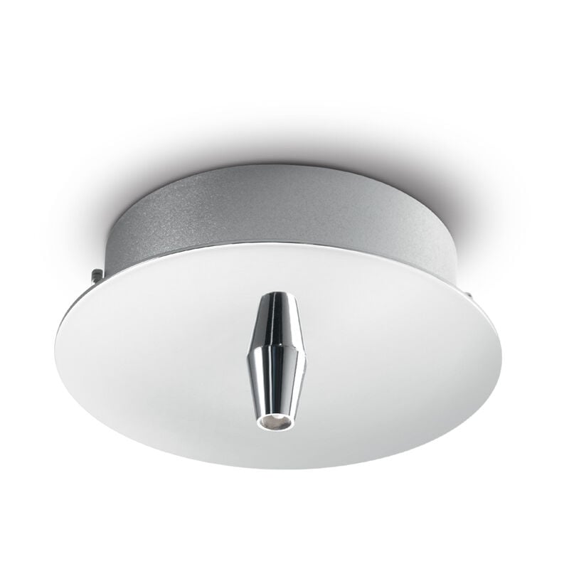 foto del prodotto ideal lux rosone standard all in metallo cromo 1 luce