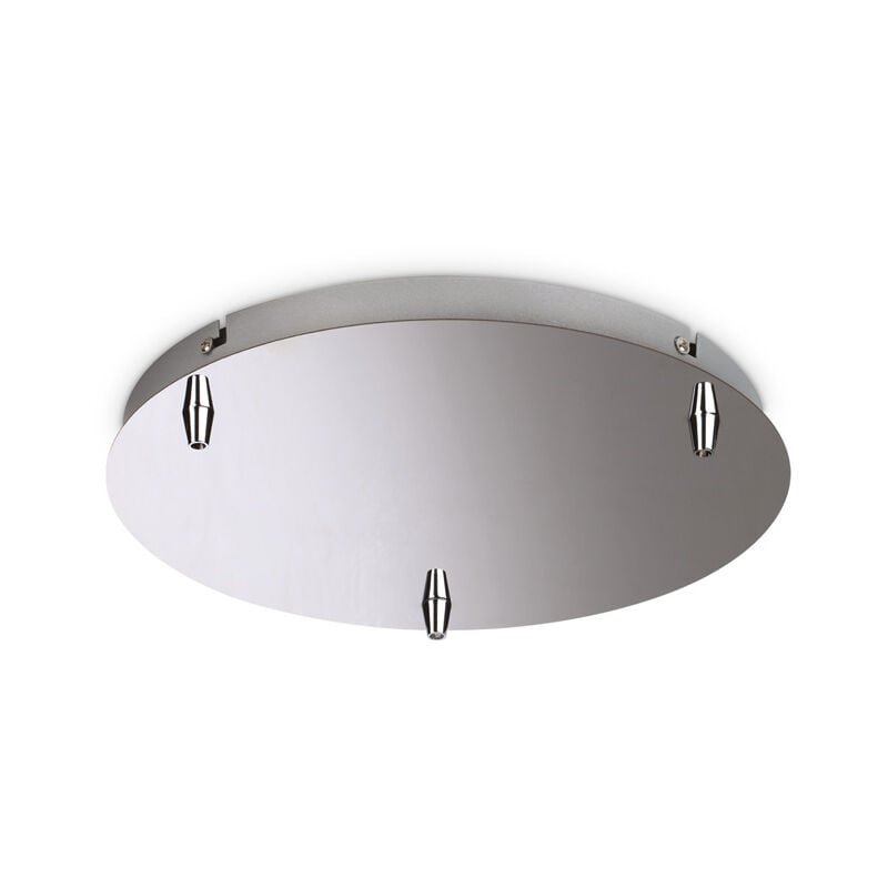 foto del prodotto ideal lux rosone standard all in metallo cromo 3 luci