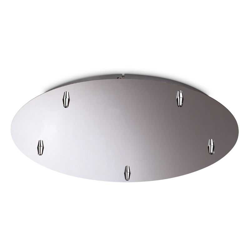 foto del prodotto ideal lux rosone standard all in metallo cromo 5 luci