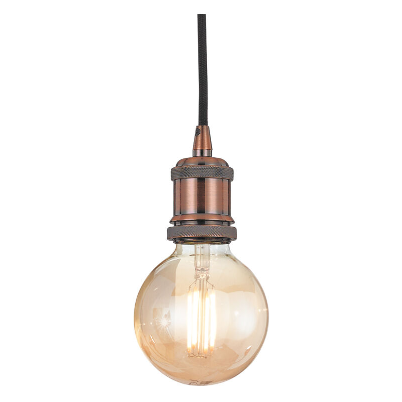 immagine 0 del prodotto ideal lux sospensione rustica country frida metallo rame 1 luce e27