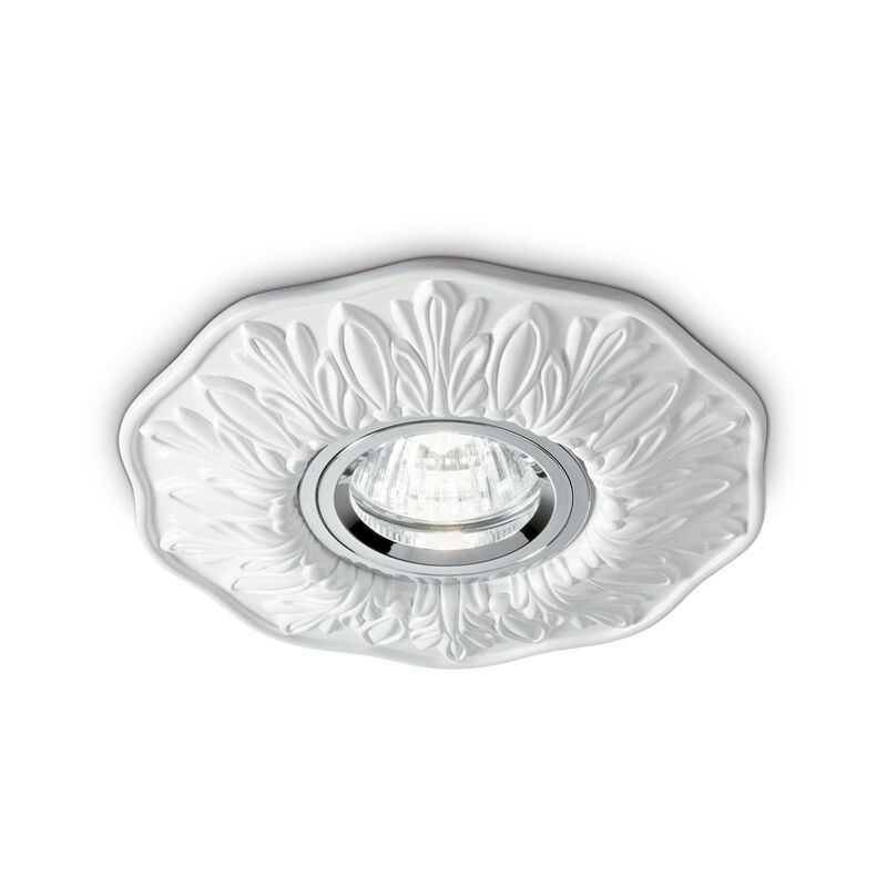 foto del prodotto ideal lux tecnico classico polka pietra cemento gesso bianco 1 luce gu10