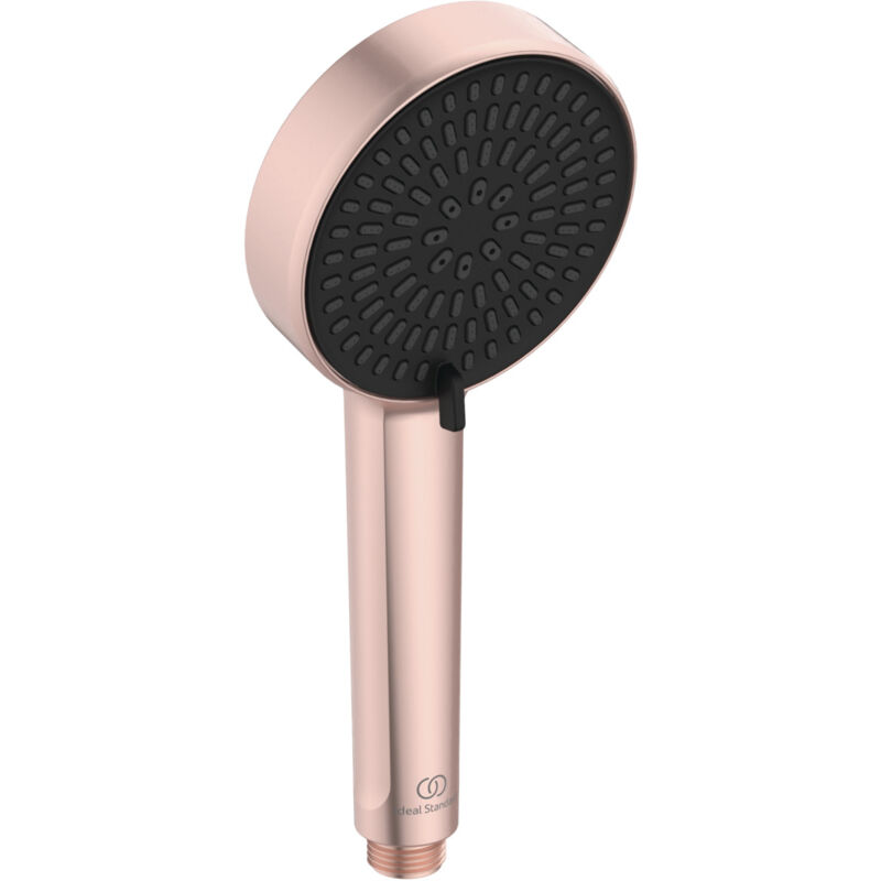 foto del prodotto ideal standard alu , doccetta a mano in alluminio per doccia a due funzioni, diametro 10cm, bd580ro, ros 