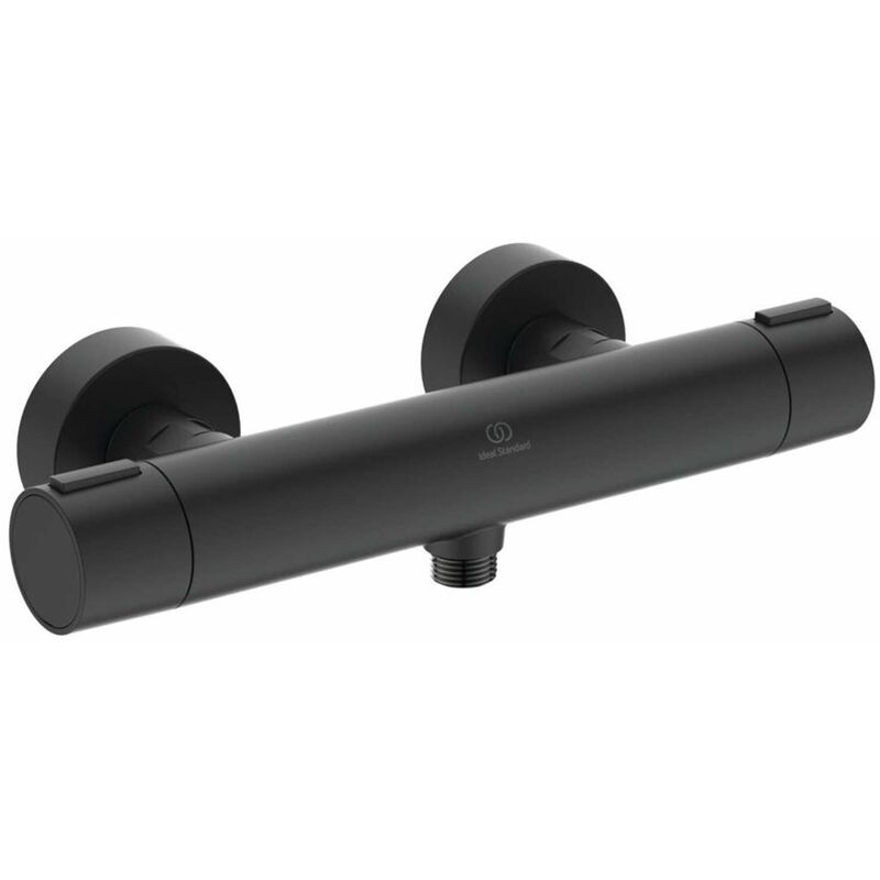 foto del prodotto ideal standard alu miscelatore termostatico per doccia, nero seta bd582xg