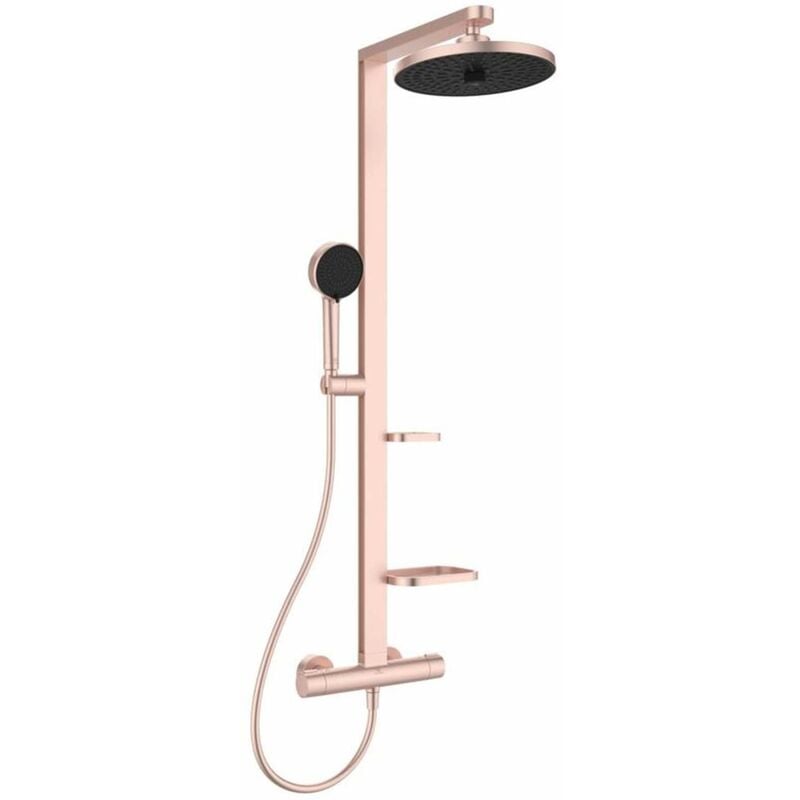 foto del prodotto ideal standard alu set doccia termostatico, diametro 26 cm, 2 getti, ros bd583ro