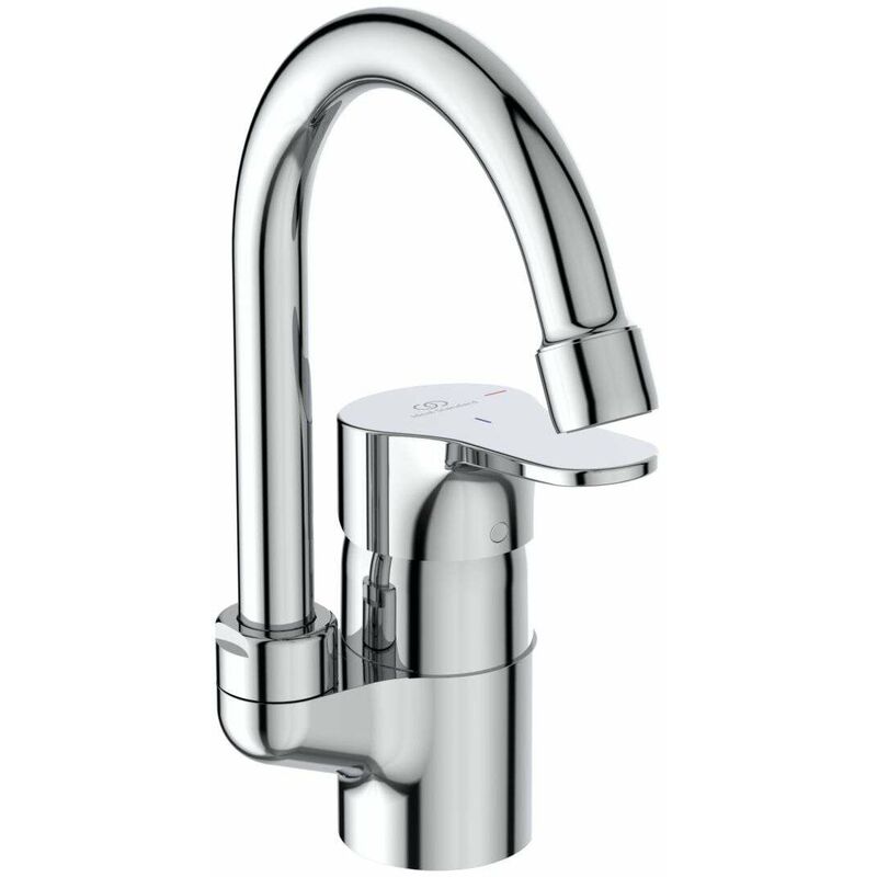 foto del prodotto ideal standard cerabase miscelatore da lavabo con piletta click clack, blue start, cromo bc837aa