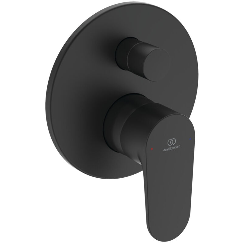 foto del prodotto ideal standard cerafine o, miscelatore completo ad incasso per vasca o doccia, due vie, a7193xg, nero seta