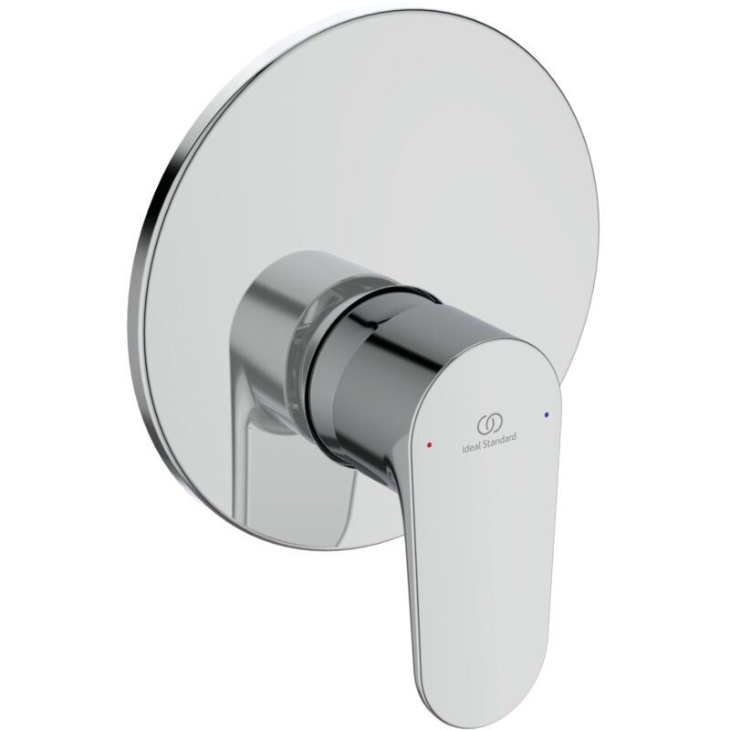 foto del prodotto ideal standard cerafine o, miscelatore completo monocomando ad incasso per doccia, una via, a7192aa, cromato