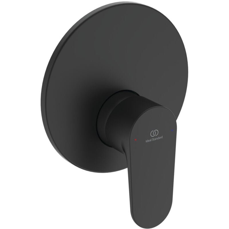 foto del prodotto ideal standard cerafine o, miscelatore completo monocomando ad incasso per doccia, una via, a7192xg, nero seta