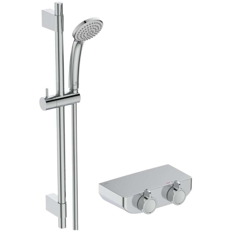 foto del prodotto ideal standard ceraplus set doccia termostatico, cromo a7607aa
