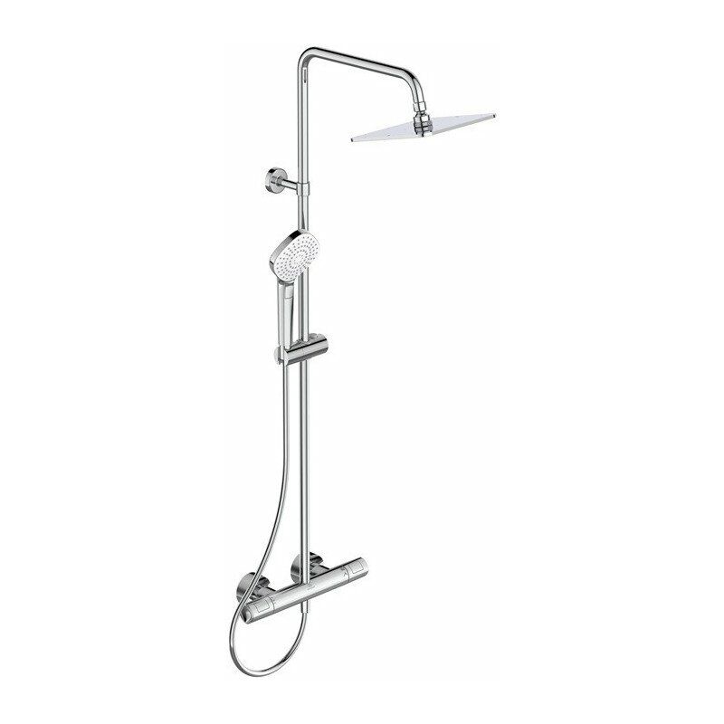 foto del prodotto ideal standard - ceratherm - set doccia t100 con termostato, 20 cm, 3 getti, cromo a7240aa