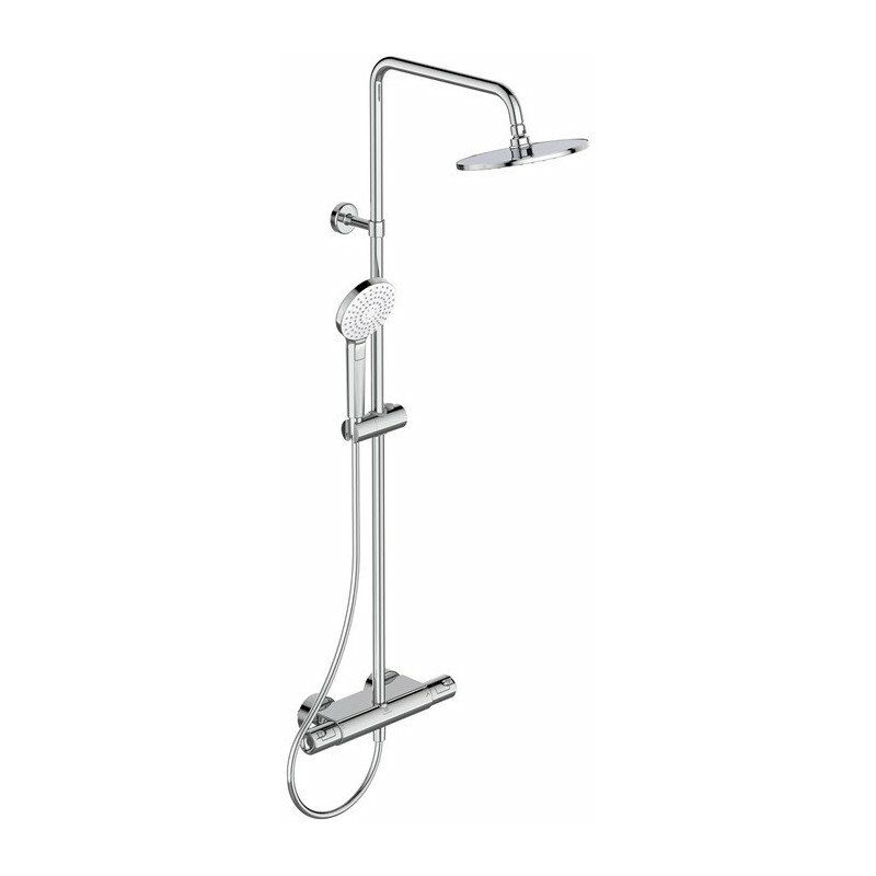 foto del prodotto ideal standard - ceratherm - set doccia t50 con termostato, 20 cm, 3 getti, cromo a7230aa