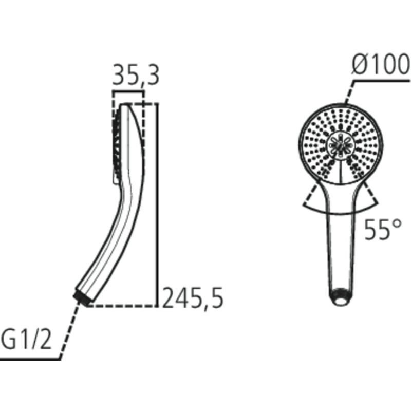 foto del prodotto ideal standard doccetta idealrain m3 3f cr