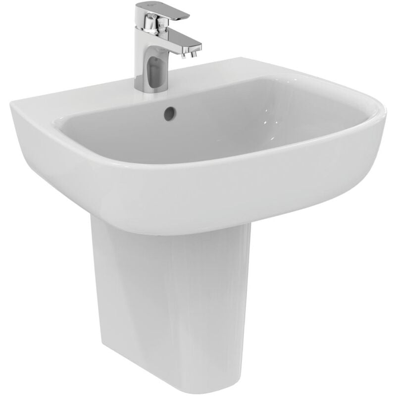 foto del prodotto ideal standard esedra lavabo 1foro 55x44 bianco codice prod t279901