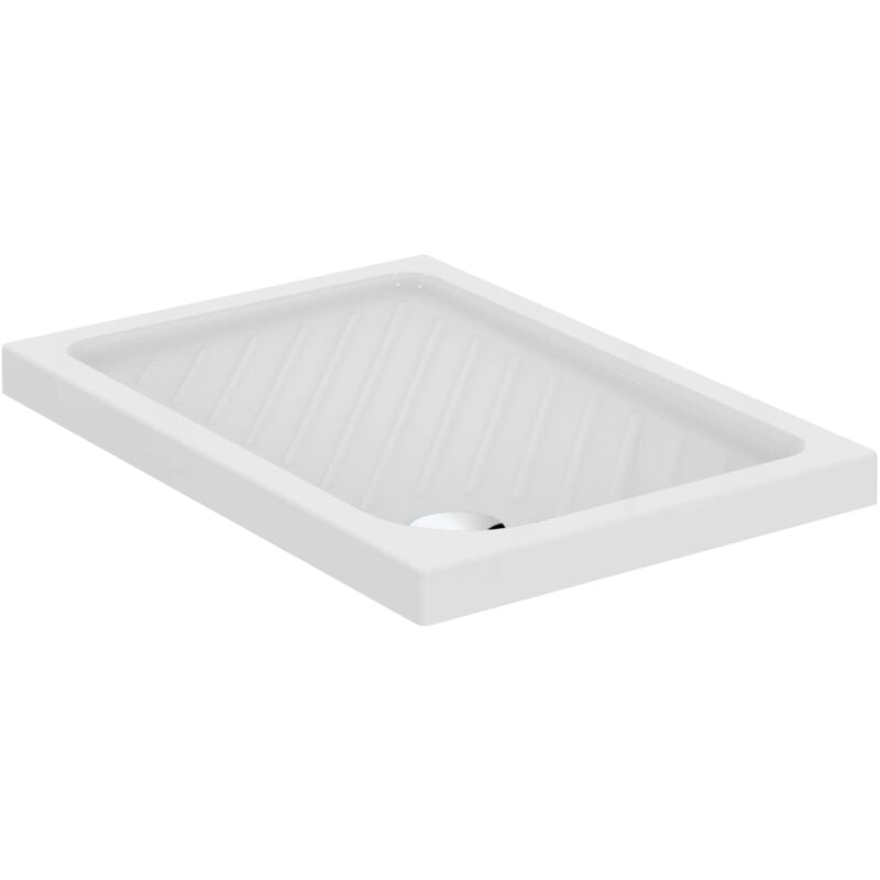 foto del prodotto ideal standard gemma 2 piatto doccia ceramica rettangolare 100x70 bianco h 7 codice prod t469201