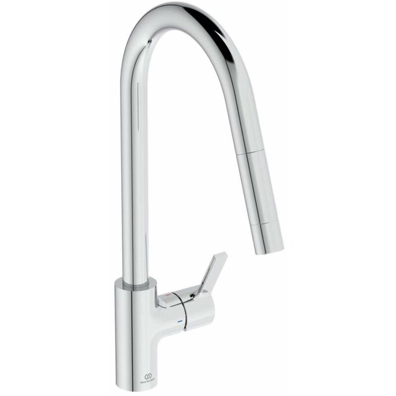 foto del prodotto ideal standard gusto miscelatore da lavello con bocca di erogazione estraibile, cromo bd414aa