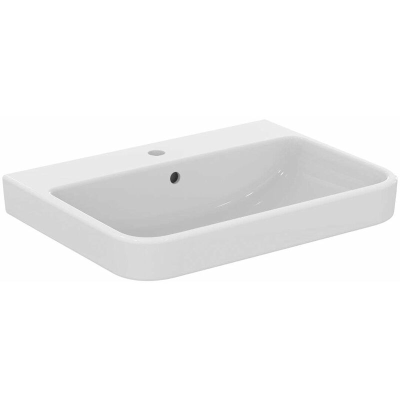 foto del prodotto ideal standard i.life b lavabo 7x5 cm, con troppopieno e foro per miscelatore, bianco t460601