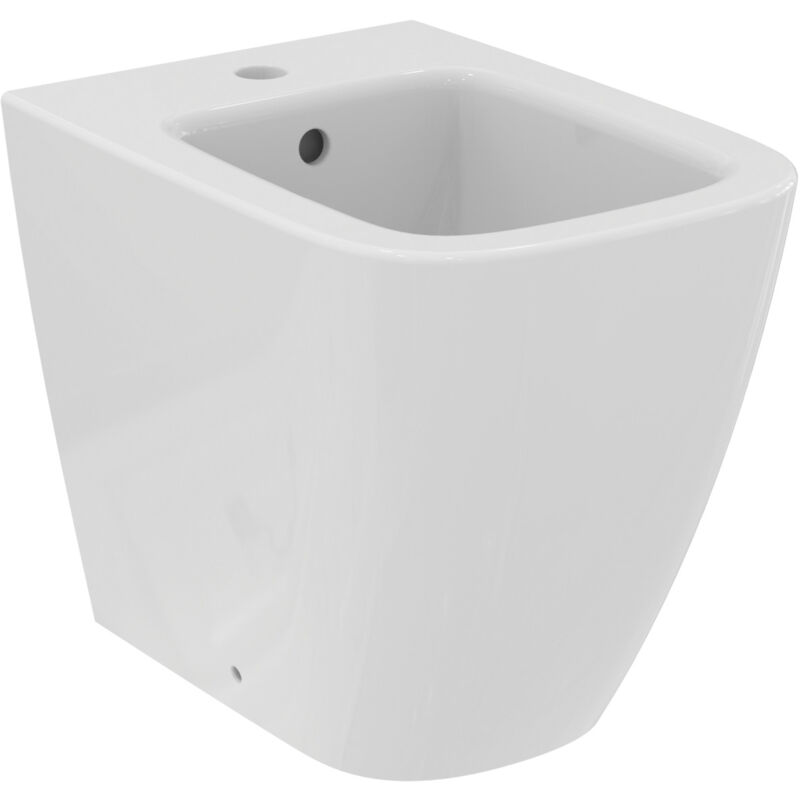 foto del prodotto ideal standard i.life s, bidet a terra filo parete con profondit ridotta a 48 cm e fissaggi completamente nascosti, t459501, bianco