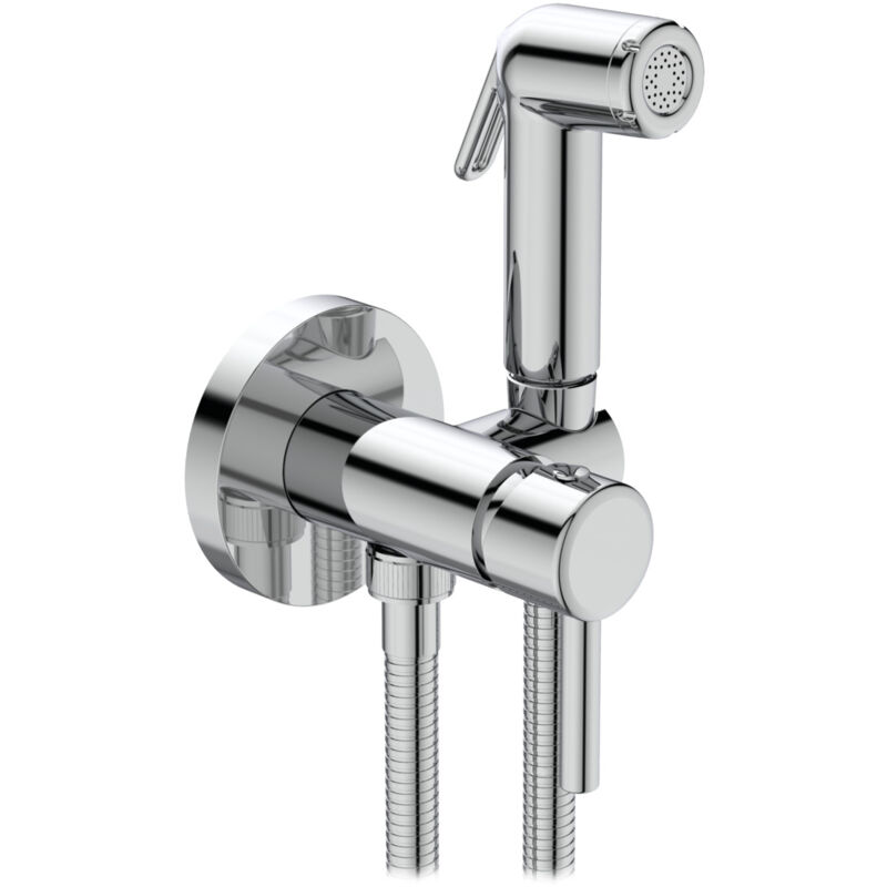 foto del prodotto ideal standard idalspray, miscelatore monocomando per doccette idealspray, valvola miscelatore con leva per spruzzini wc, a5809aa, cromato