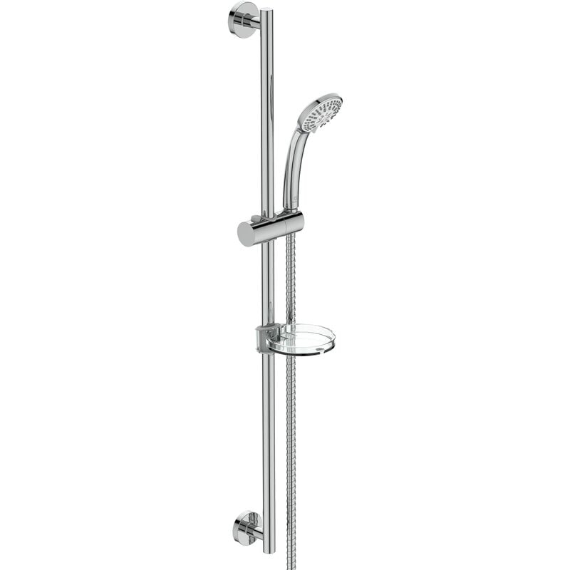 foto del prodotto ideal standard - idealrain, kit asta doccia, saliscendi con accessori, cromato