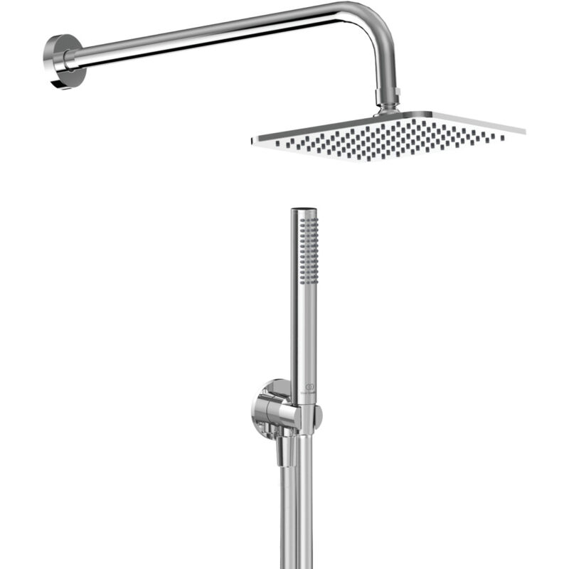 foto del prodotto ideal standard idealrain, kit doccia 5 pezzi, set accessori doccia per bagno, bd390aa, cromato
