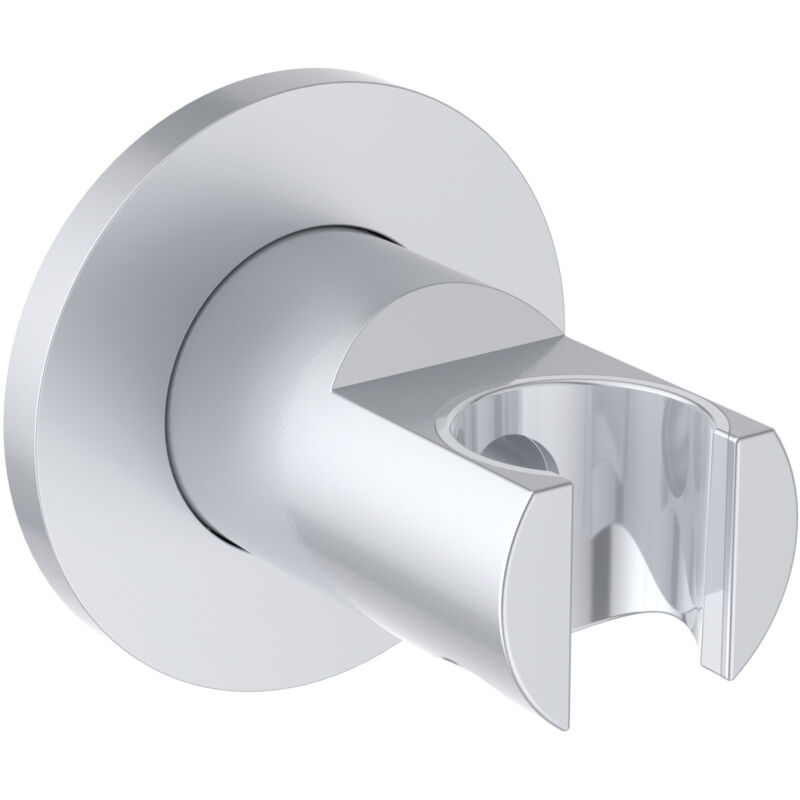 foto del prodotto ideal standard idealrain, supporto a parete fisso per doccetta, bc806si, matt silver