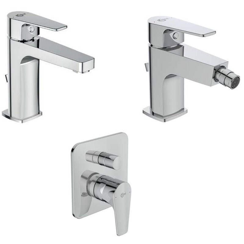 foto del prodotto ideal standard kit rubinetti monoleva cerafine d lavabo - bidet - doccia codice prod bc686aa bc691aa a7189aa
