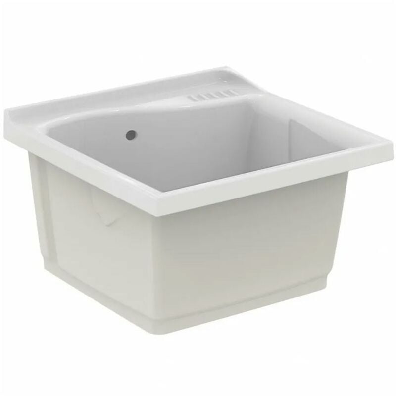 foto del prodotto ideal standard lago lavatoio da incasso per lavanderia l.61 p.60 h.37 cm, colore bianco finitura lucido t473001