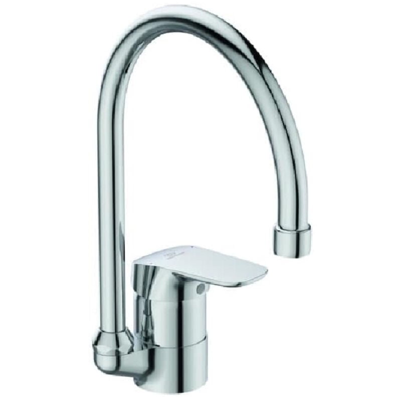 foto del prodotto ideal standard - miscelatore lavello da cucina ceraflex bd607aa con bocca alta, cromato codice prod bd607aa