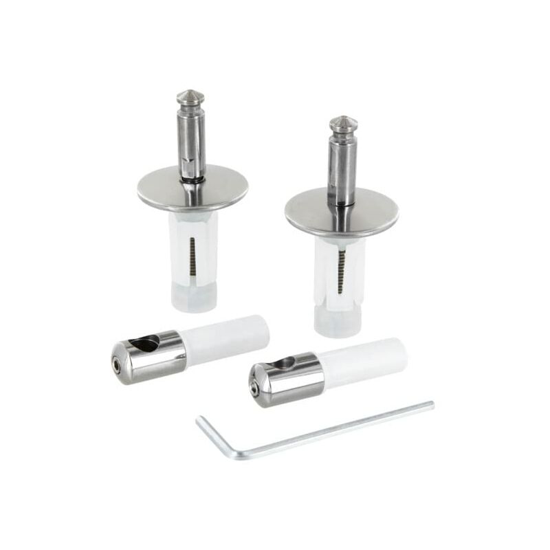 foto del prodotto ideal standard multi suites, set di cerniere per sedile copriwater a chiusura rallentata serie 21 in acciaio inox, t2955bj, cromato