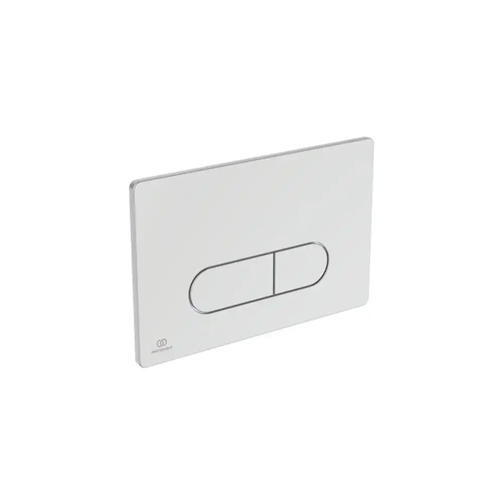 foto del prodotto ideal standard placca di comando bianca doppio tasto oleas m1 satinato