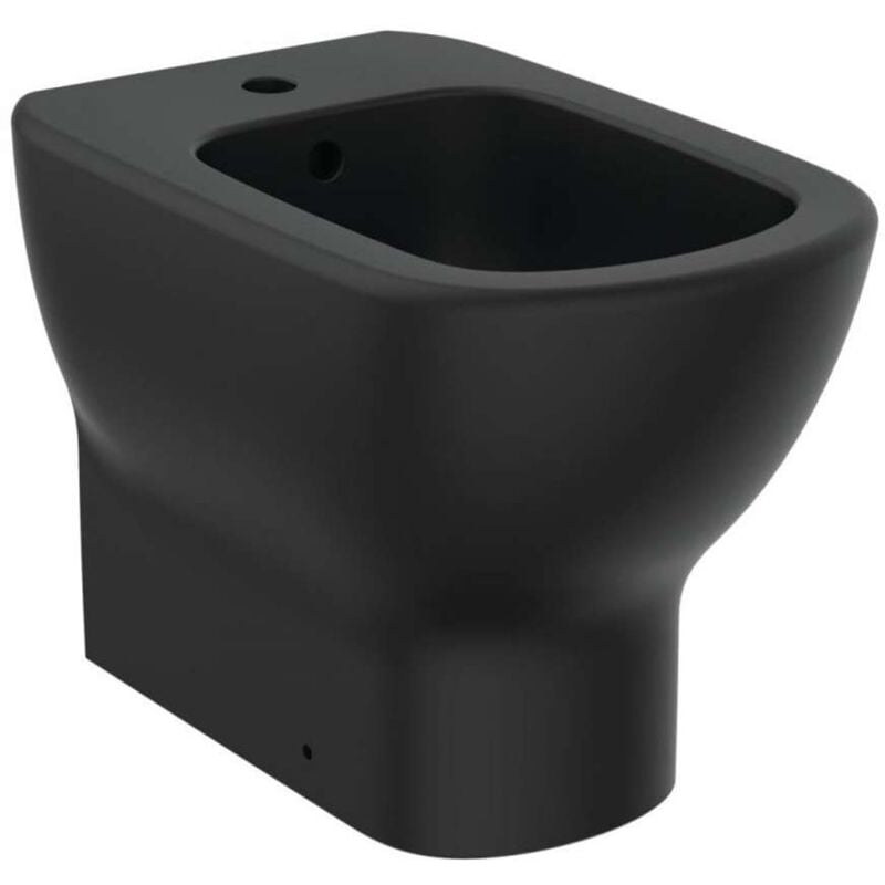 foto del prodotto ideal standard tesi - bidet a terra, 1 foro per miscelatore, nero t3540v3