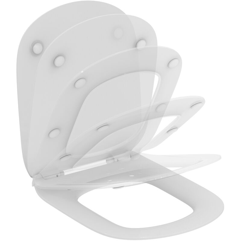 foto del prodotto ideal standard tesi, sedile wc ultrasottile con chiusura ammortizzata t352701