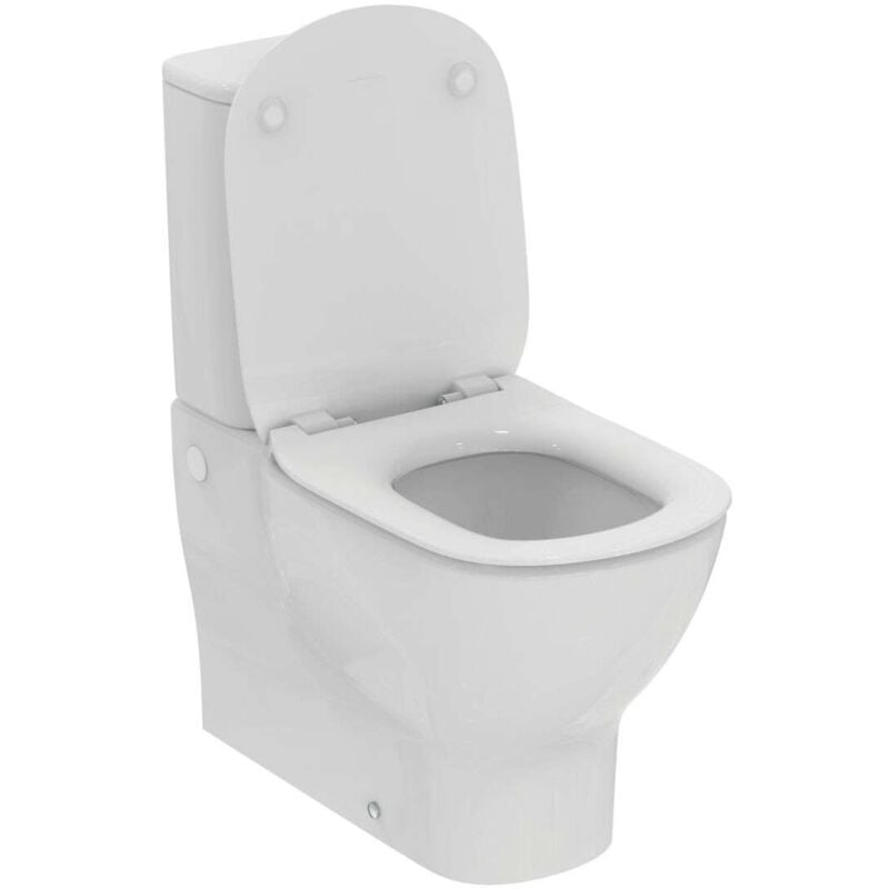 foto del prodotto ideal standard tesi wc monoblocco con sedile softclose, scarico vario, riempimento inferiore, aquablade, bianco t371701