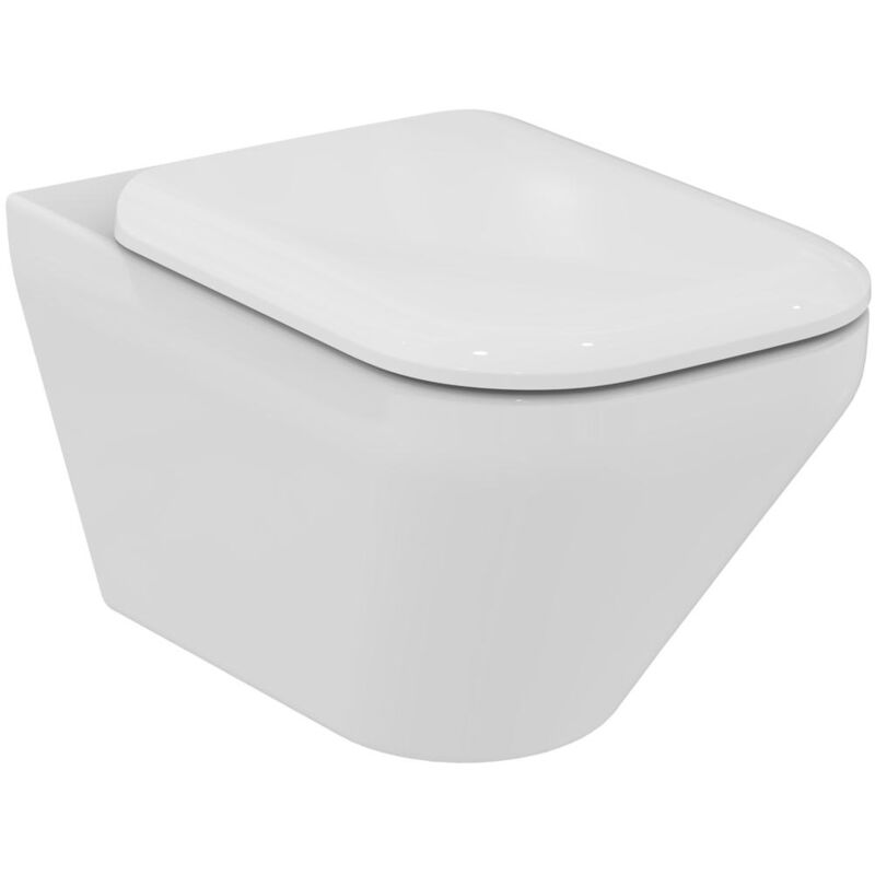 foto del prodotto ideal standard tonic2 wc sospeso aquablade sedile slim bianco codice prod k316601