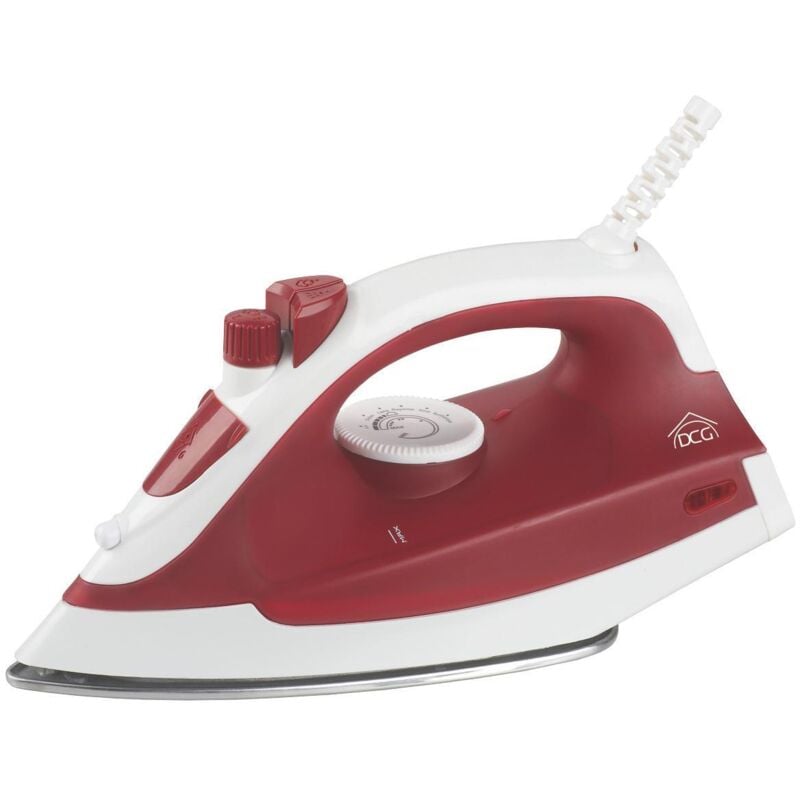 immagine 0 del prodotto ideal star dcg eltronic db8010 ferro da stiro ferro da stiro a secco e a vapore acciaio inossidabile 1800 w rosso, bianco
