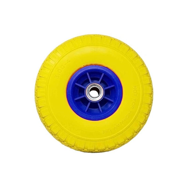 foto del prodotto ideal star - ruota in poliuretano per carrelli con disco in plastica 260x85 mm - portata 120 kg