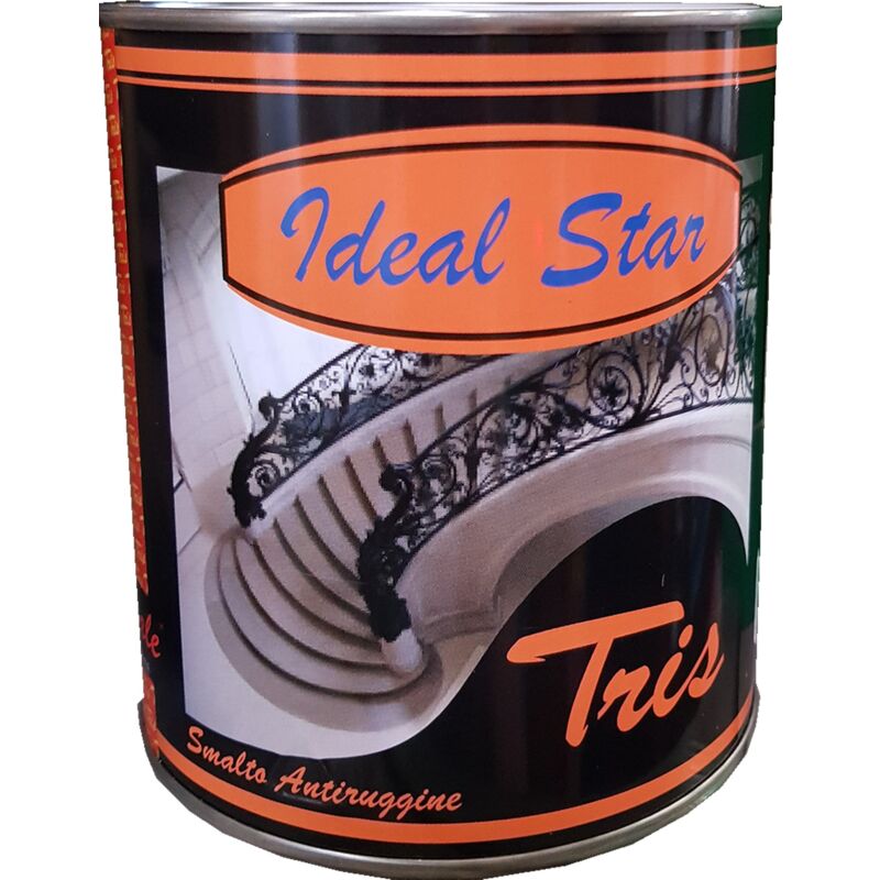 foto del prodotto ideal star smalto antiruggine tris 0,750 lt bianco