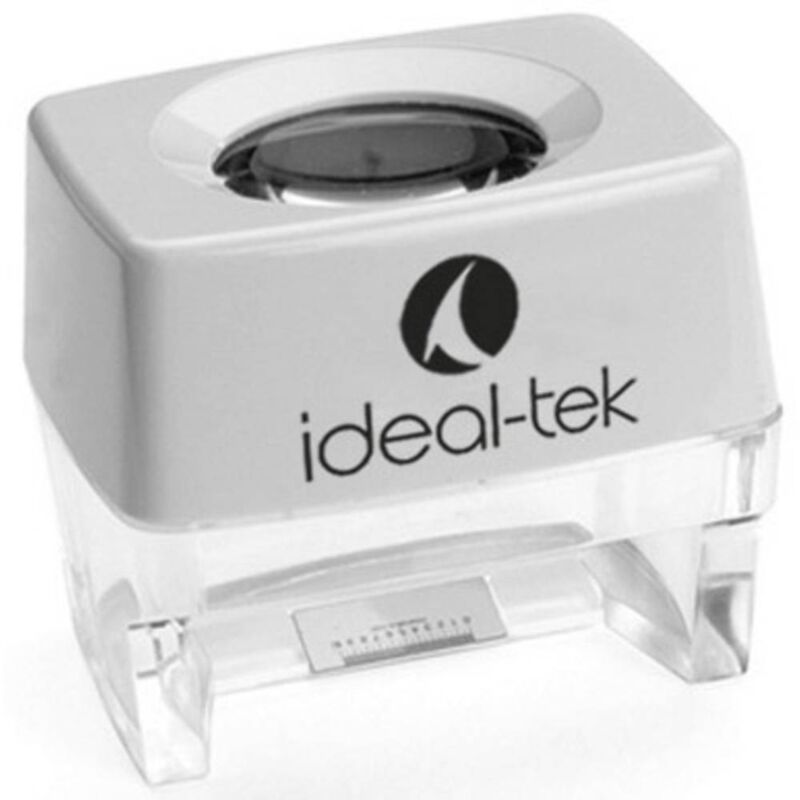 foto del prodotto ideal tek 818 01 lente d ingrandimento verticale ingrandimenti 8 x lente 24 mm bianco