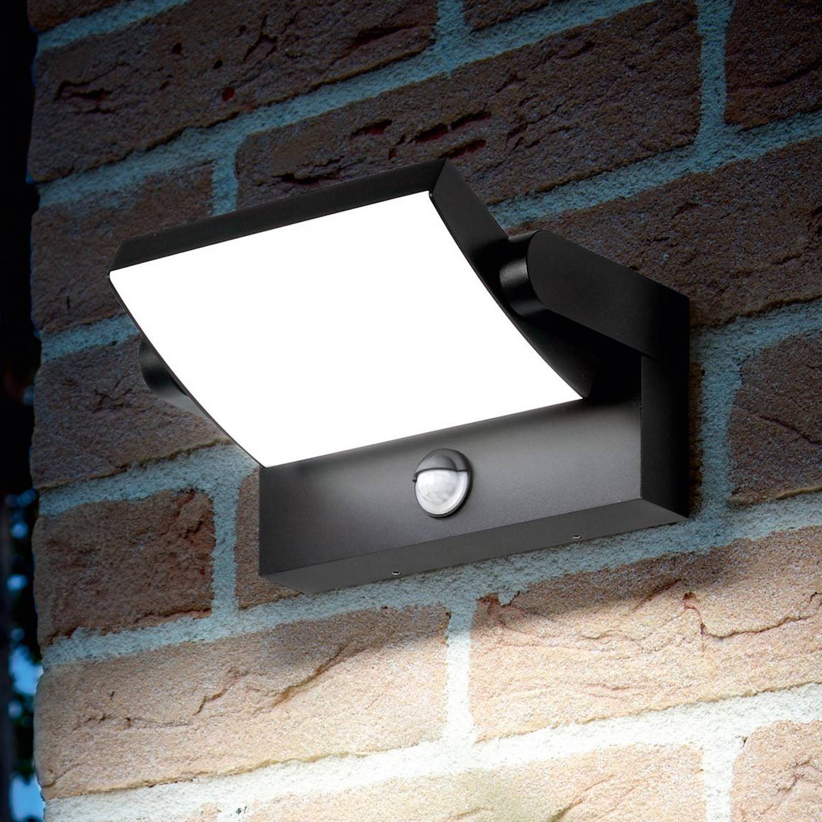 foto del prodotto ideallux applique da esterni led ideal lux swipe sensor, antracite, ip54