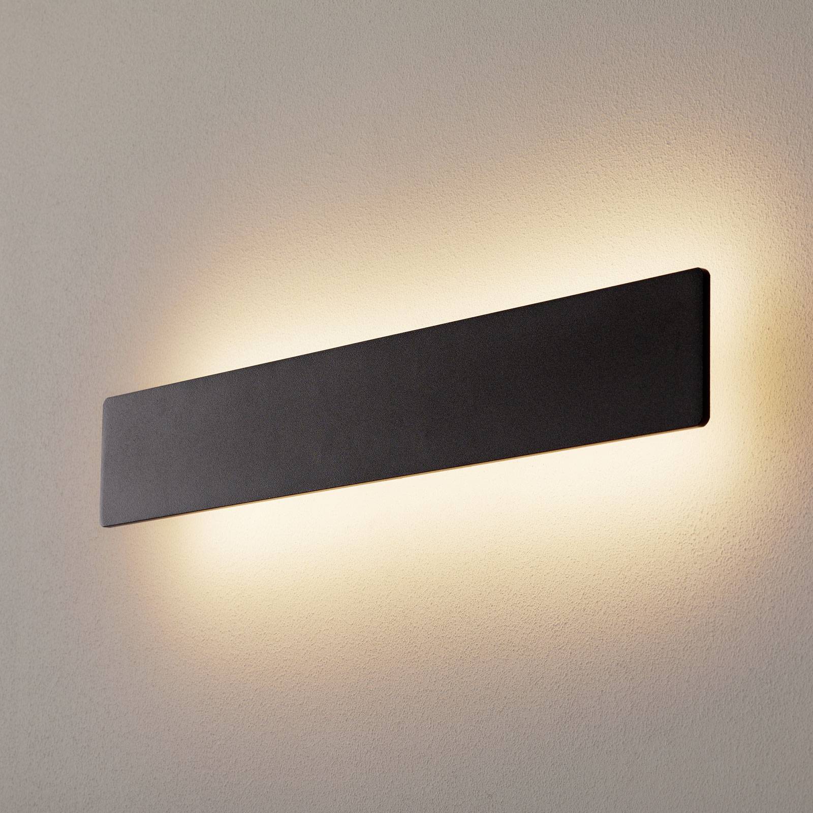 foto del prodotto ideallux applique led zig zag nero, larghezza 53 cm