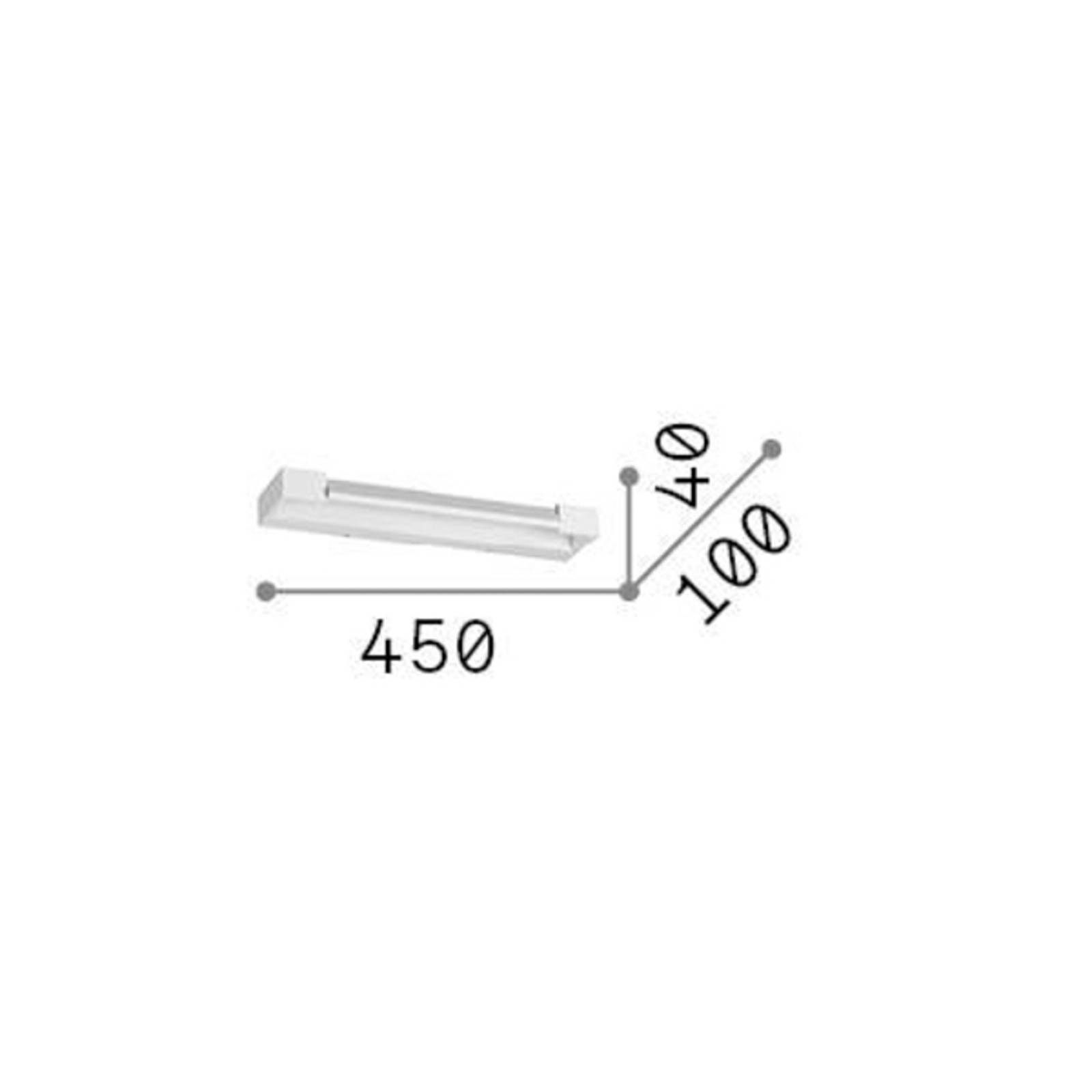 foto del prodotto ideallux ideal lux applique a led balance nero, metallo larghezza 45 cm