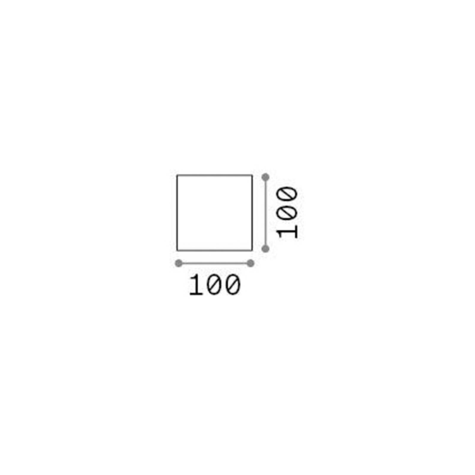 foto del prodotto ideallux ideal lux applique da esterno a led atom antracite, 10 cm, metallo