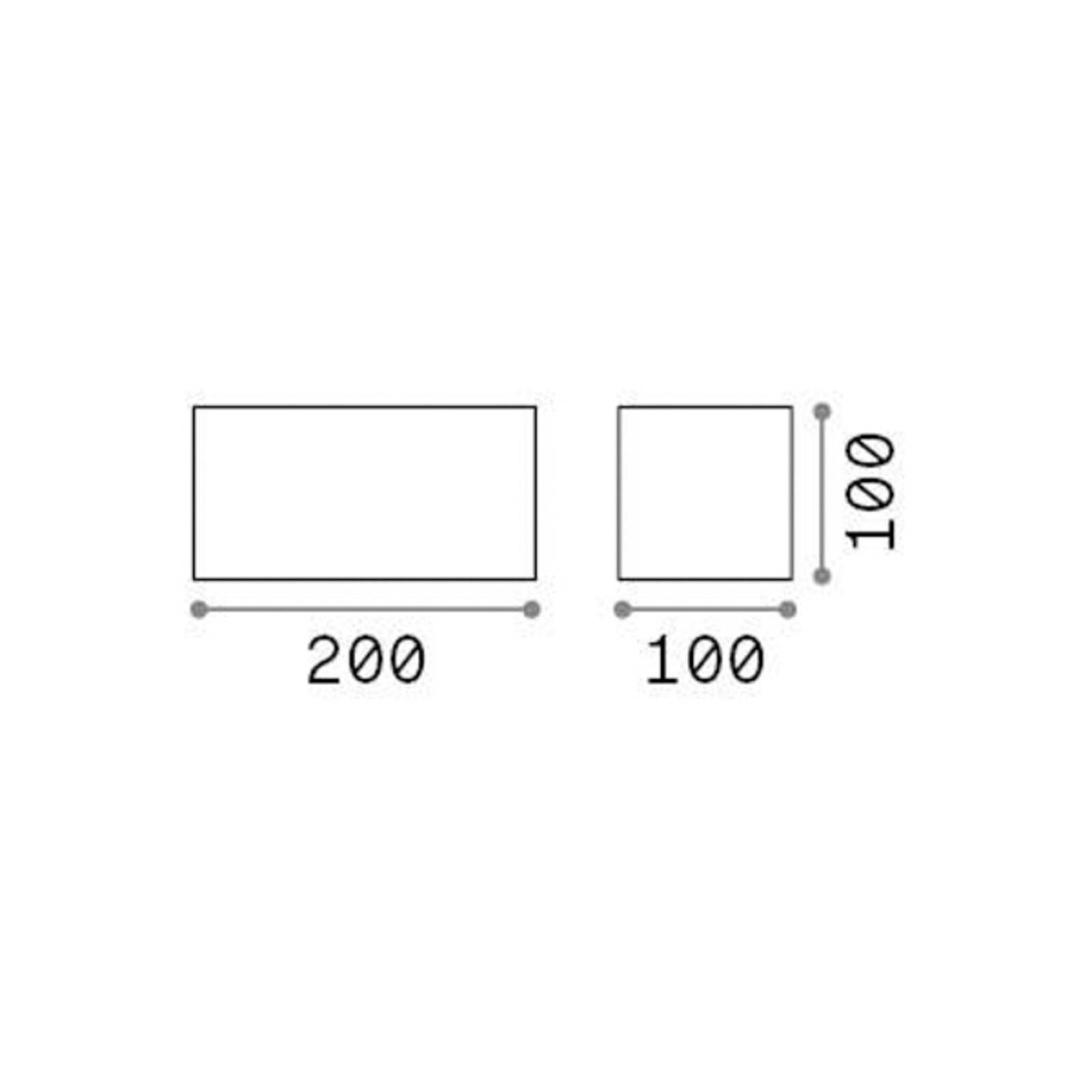 foto del prodotto ideallux ideal lux applique da esterno a led atom antracite, 20 cm, metallo