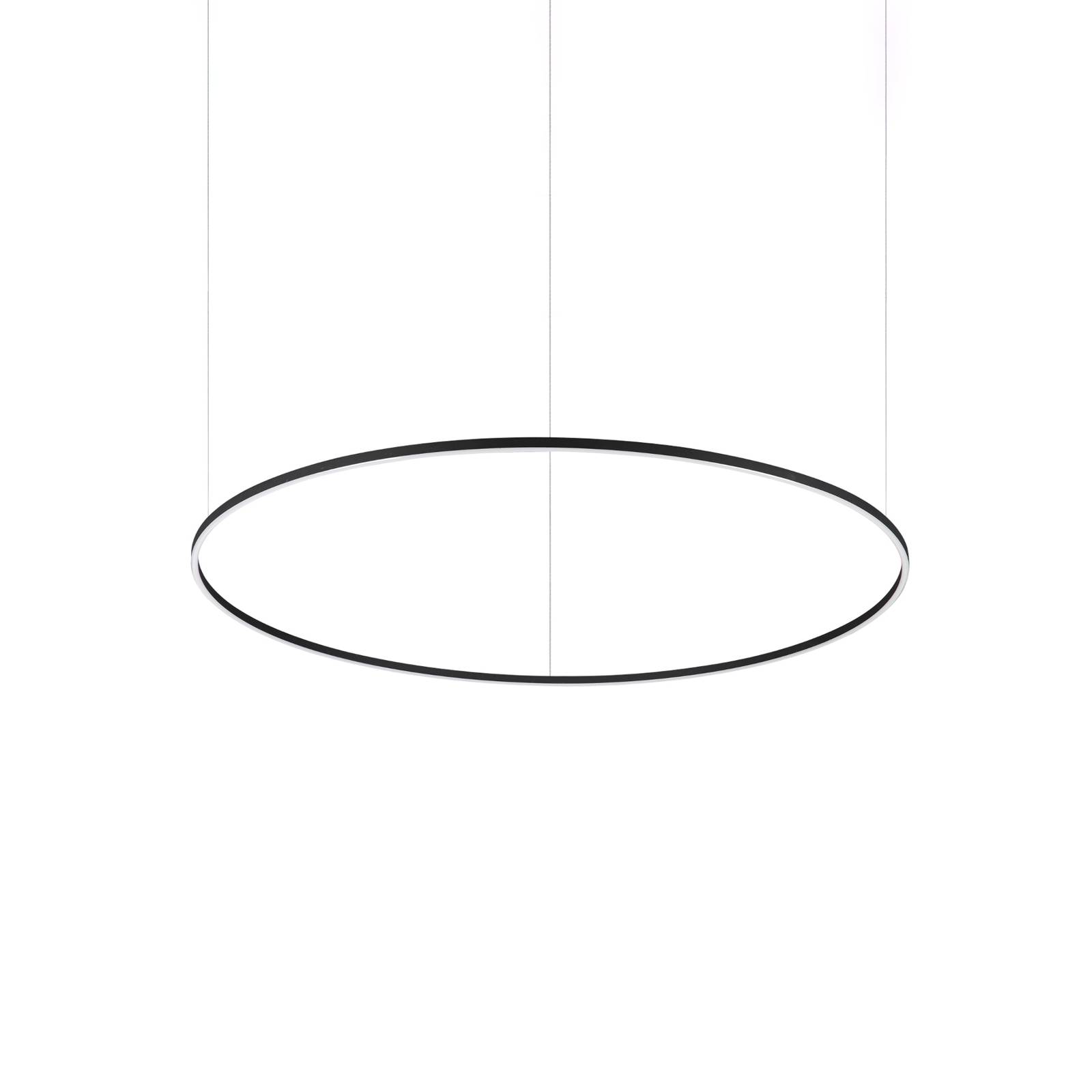 foto del prodotto ideallux ideal lux lampada a sospensione oracle slim nero 3.000k 150 cm