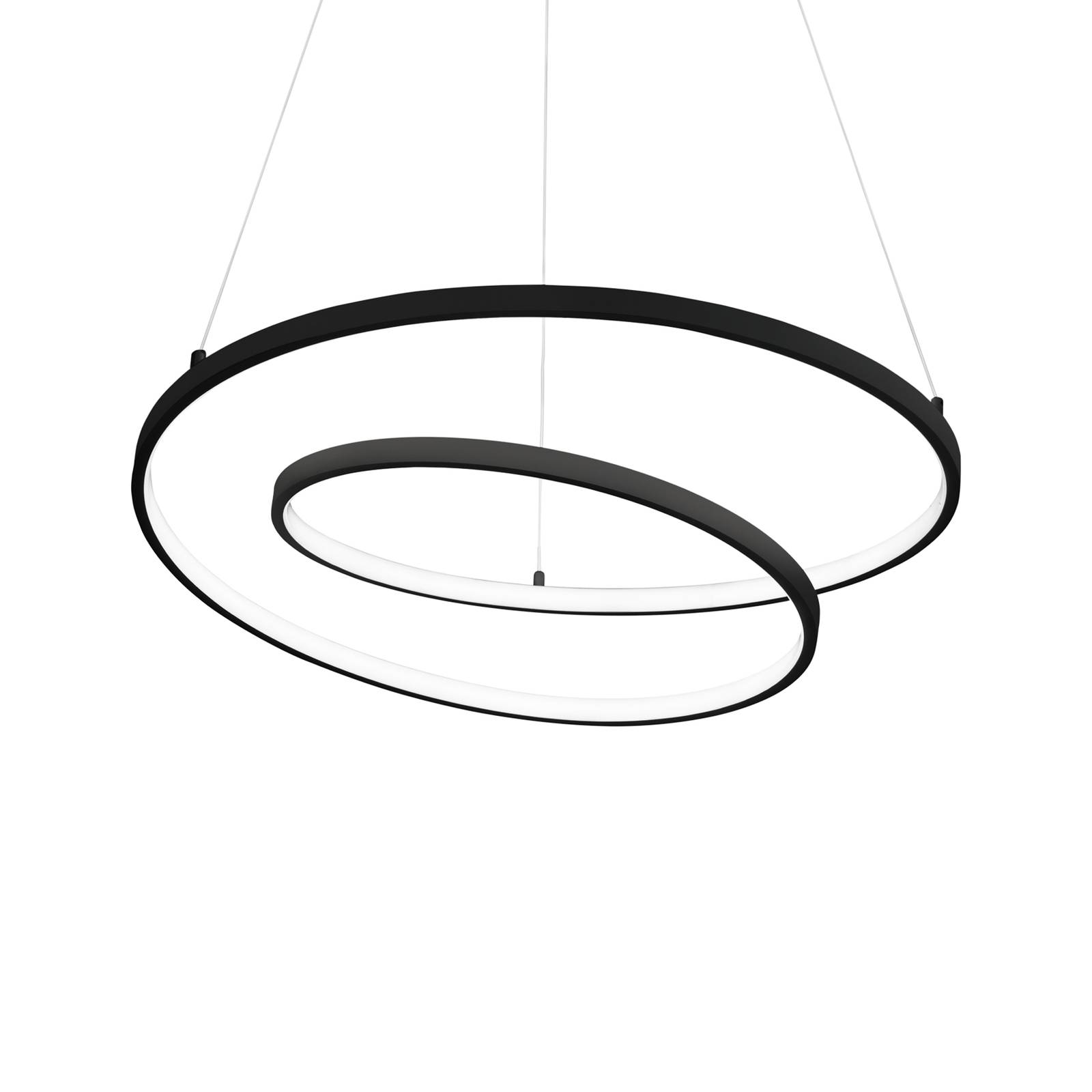 foto del prodotto ideallux ideal lux oz lampada a sospensione a led 80 cm nero