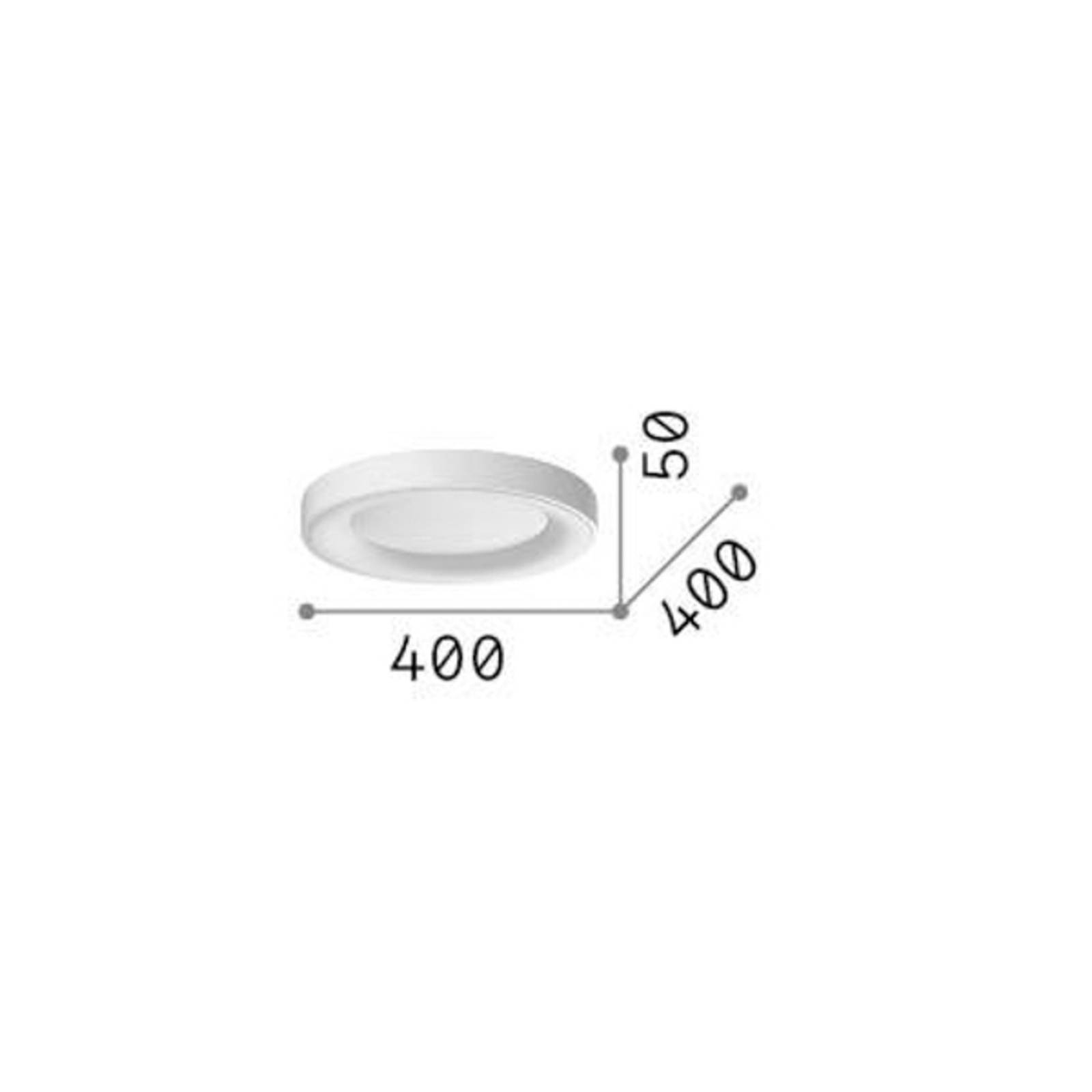 foto del prodotto ideallux ideal lux plafoniera led planet, nero, 40 cm, metallo