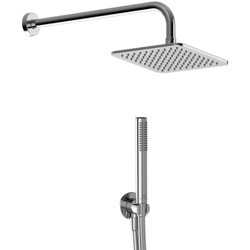 foto del prodotto idealrain, kit doccia 5 pezzi, set accessori doccia per bagno, bd781aa, cromato ideal standard